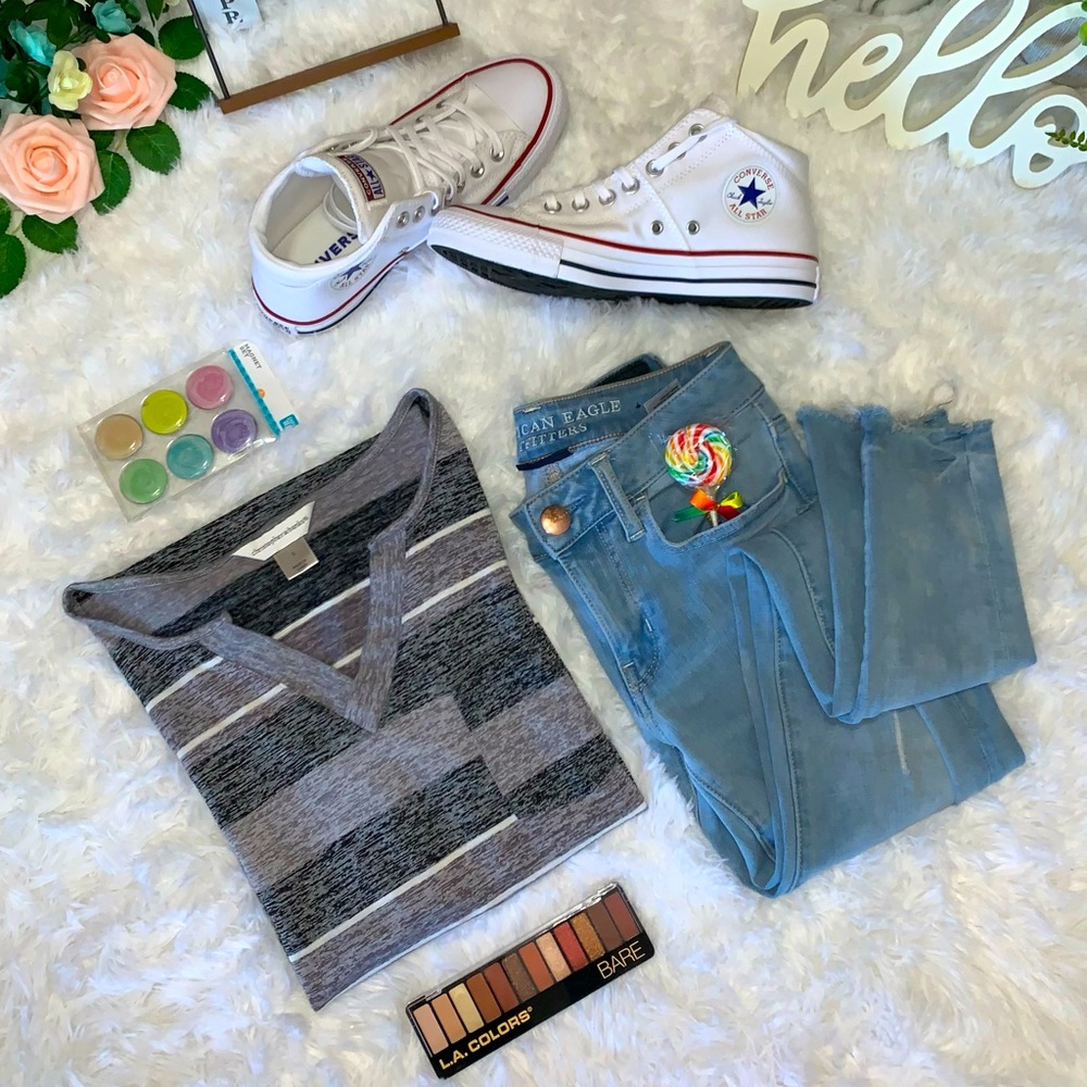 Christopher & Banks Women’s Small Striped Shirt